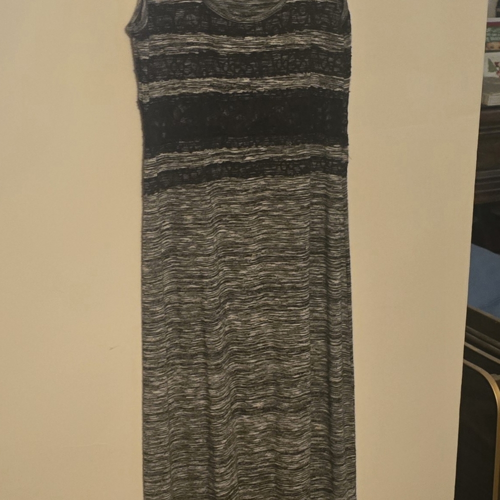 Free People Gray Sheath Maxi Dress